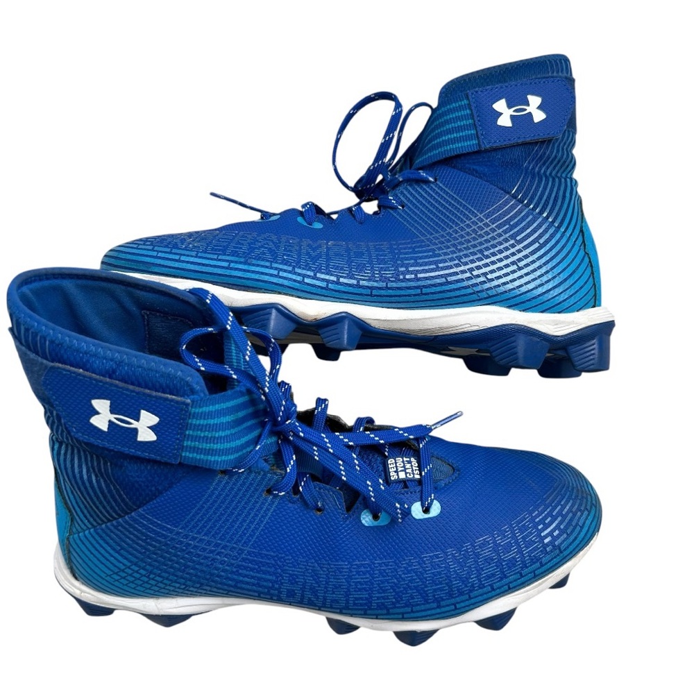 UNDER ARMOUR Men’s Highlight Franchise Football/Lacrosse‎ Blue Graphic Cleats 9